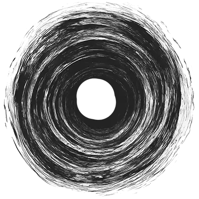 a swirling event horizon