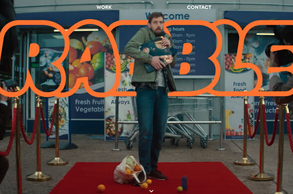 Rabble - a man with shopping at his feet