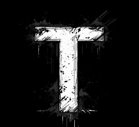 Dystopian T letter